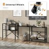 LunaLulinlk 5-Tier Adjustable Shelves with Wheels for Garage Kitchen Balcony - 4 of 4