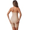 INSPIRE CHIC Women's Strapless Shapewear Tummy Control Bodysuit Mid Thigh Full Body Shaper with Built-In Bra - 2 of 4