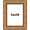 PosterPalooza | Modern Shadow Box 1" Depth Gold Picture Frame - UV Acrylic, Backing, Hanging Hardware - 2 of 4