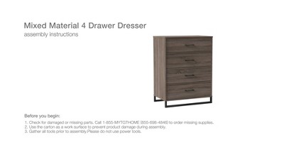 Modern 4 Drawer Dresser - Room Essentials™ : Target