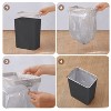 Aoibox Touchless Smart Trash Can with Motion Sensor - 2.5 Gallon Auto Open Lid Slim Plastic Garbage Bin for Bathroom Kitchen Office - 4 of 4