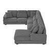 Polibi Oversized U-Shaped Sectional Sofa with Plush Corduroy Upholstery - 4 of 4