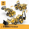 Engino: Creative Builder - 3-In-1 Backhoe Loader - Multimodel Vehicle Brick Set - 2 of 4