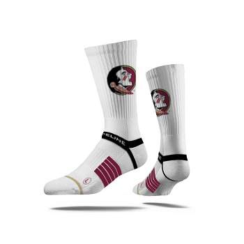 NCAA Florida State Seminoles Premium Knit Crew Socks - White