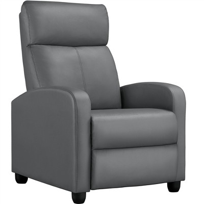 Yaheetech Adjustable Recliner Chair PU Leather Upholstered for Living Room