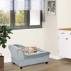 PawHut Fancy Dog Bed for Small Dogs with Hidden Storage, Small Dog Couch with Soft Foam, Dog Sofa Bed, Cushy Dog Bed - 2 of 4