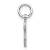 Black Bow Jewelry 14k White Gold, Sadie Collection, Mini Satin Script Initial S Charm - 2 of 4