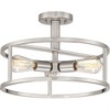 Quoizel Lighting New Harbor 3 - Light Semi-Flush Mount in  Brushed Nickel - 3 of 3
