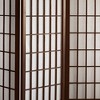4 ft. Tall Window Pane Shoji Screen - Walnut (3 Panels) - image 2 of 3