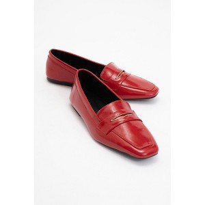 Iridessa - Red Patent Leather Loafers (Women) | Forever & Always Shoes - 1 of 4