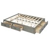TIRAMISUBEST Full/Queen Size Platform Bed with 6 Storage Drawers on 3 Sides, Modern Storage Bed Frame with Slats Support for Bedroom - 3 of 4