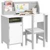 NicBex Home Office Desk 35.5" L Modern Writing Desk and Chair Set with Open Storage Shelves, Whiteboard and Chair for Office, Study, Living Room - 4 of 4