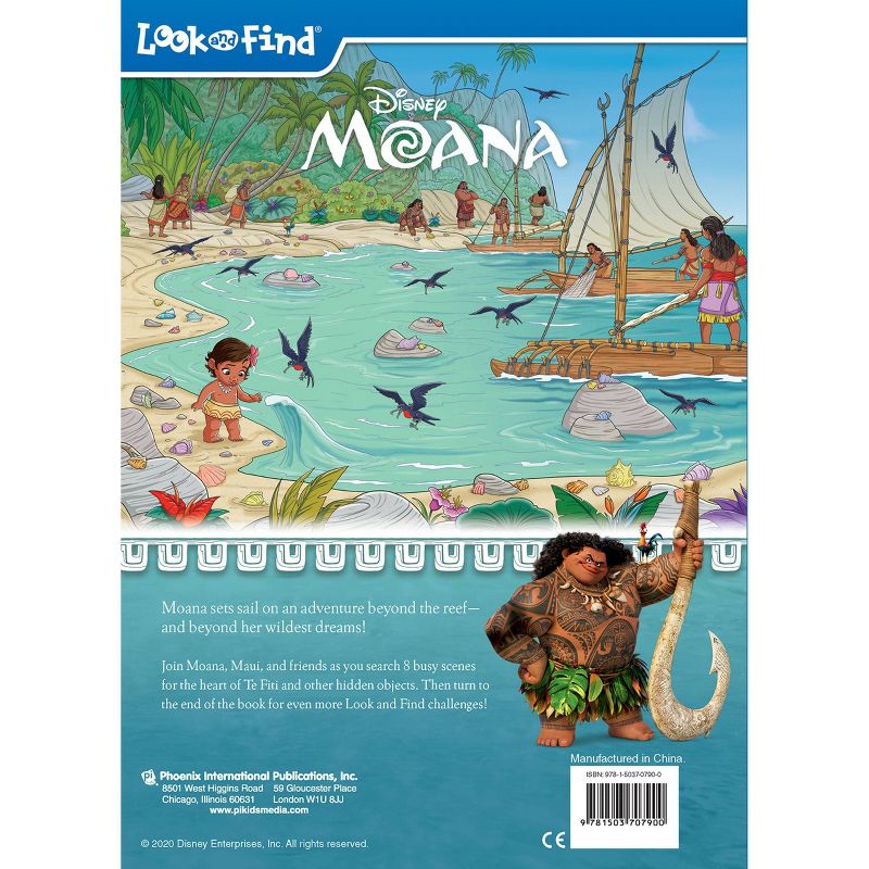 Disney Moana: Look and Find - by  Pi Kids (Hardcover), 4 of 5