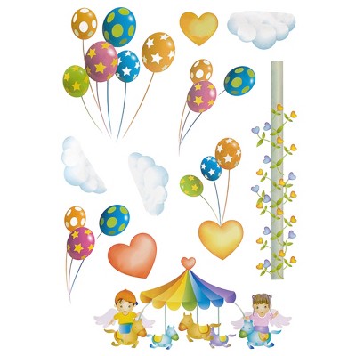 Slickblue Festival Vinyl Wall Stickers - Peel and Stick Décor for Living Room, Bedroom, and Holiday Spaces