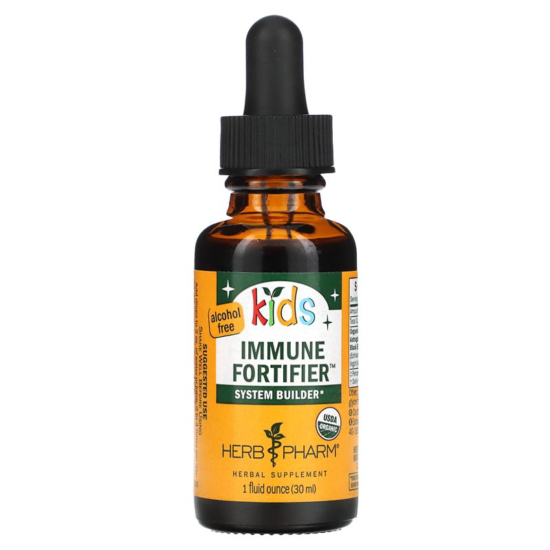 Herb Pharm Kid's Immune Fortifier, System Builder, Alcohol Free, 1 fl oz (30 ml), Herbal Supplements, 1 of 3