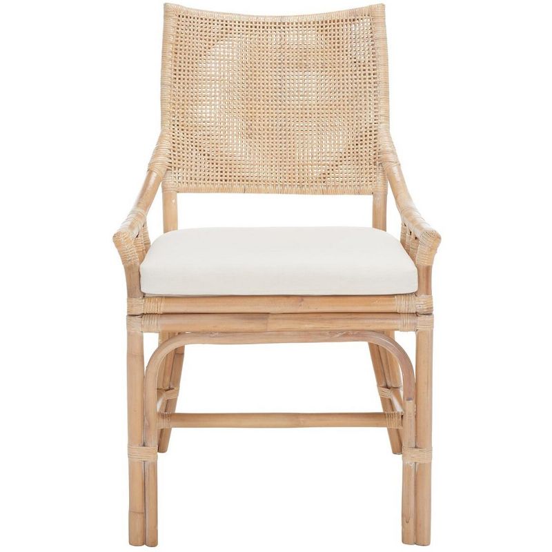 Donatella Rattan Chair - Natural White Wash - Safavieh., 1 of 10