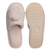 Roxoni Girl's Lovely Velvet Pom-pom Open Toe Kids House Slides Slipper - 3 of 4