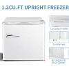 ZAFRO 1.2 Cu.ft Small Upright Freezer with Handle, Removable Shelves, 7 Adjustable Thermostat, Low Noise for Bedroom/Apartment/Office - 2 of 4