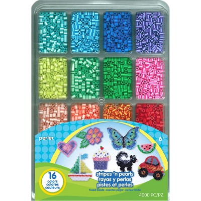 Perler Fused Bead Tray 4,000/Pkg-Stripes 'n Pearls