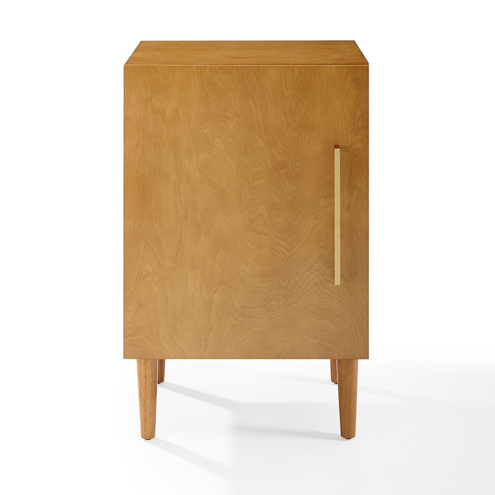 Photos - Display Cabinet / Bookcase Crosley Everett Record Player Stand White: Hardwood Turntable Stand with Divided Storage, Adjustable Shelves 