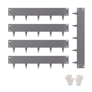 VEVOR Steel Landscape Edging, 5 Packs 39 x 5 in Rust-Resistant Metal Landscape Edging, Bendable Garden Edging Border, Heavy Duty Lawn Edging, Gray - 1 of 4