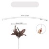 Unique Bargains Handheld Cat Teaser with Bell Fluffy Plume Teasing Sticks Brown - 2 of 4