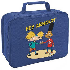 Hey Arnold And Gerald With Logo Insulated Soft Sided Lunch Box - 1 of 4