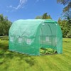 Aoodor Greenhouse Replacement Cover 10'X7'X7' Large Walk in Tunnel Outdoor Plant Gardening Greenhouse Spare Parts Cover (Only Cover) - 3 of 4