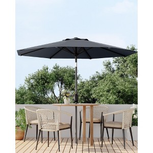Patio Umbrella 10ft, Table Umbrella Outdoor Patio UV Protection with Crank Lift & Push Button Tilt, 8 Sturdy Ribs for Yard, Deck, Pool - 1 of 4
