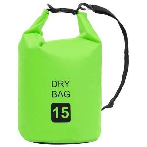 vidaXL Dry Bag Green 4 gal PVC - 1 of 4