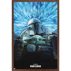 Trends International Star Wars: The Mandalorian Season 3 - Lightspeed Framed Wall Poster Prints - 1 of 4