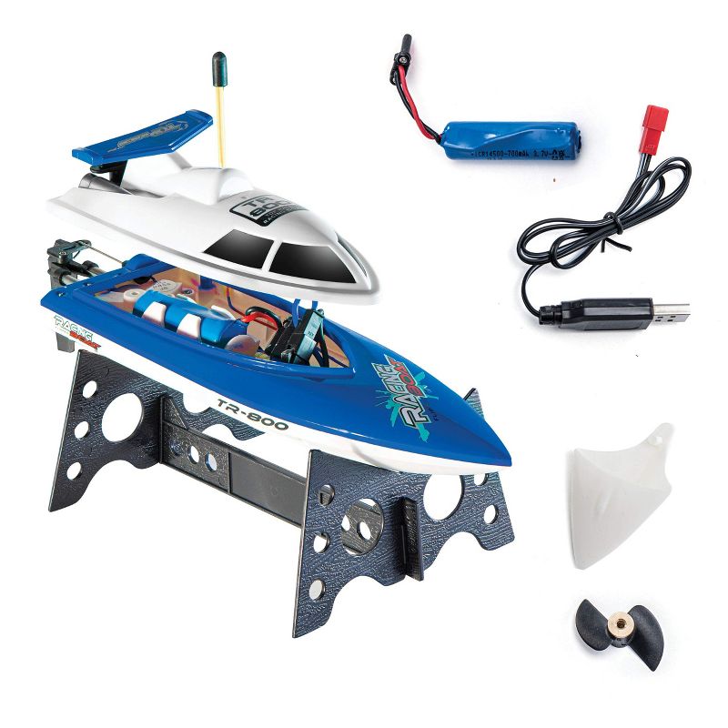 Top Race Remote Control Boat for Pools, Lakes & More! (TR-800 Blue), 2 of 4