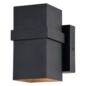 Vaxcel Lavage 1 - Light Wall Light in  Textured Black - 1 of 4