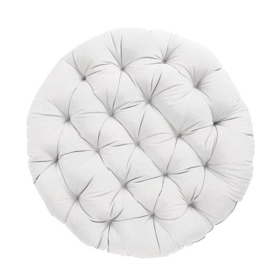 44 x 44 x 4 Papasan Outdoor Chair Cushion Ivory - Sorra Home