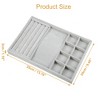 Unique Bargains 3 in 1 Jewelry Tray Stackable Tray Showcase for Rings Earrings Necklace Pendants 1 Pc - 4 of 4