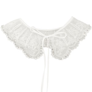 Elerevyo Women Rhinestone Detachable Fake Peter Pan Collar Little Shawl 1 Pc - 1 of 4