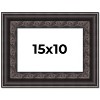 PosterPalooza | Photo Size 3.5" Wide Ornate Black Frame - UV Acrylic, Foam Board Backing, Hanging Hardware - 2 of 4