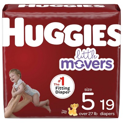Huggies Little Movers Baby Disposable Diapers - Size 5 - 19ct