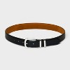 Women's Double Keeper Belt - A New Day™ Black - 2 of 3