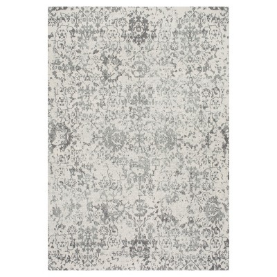 8'x10' Floral Damask Rosemary Area Rug Gray - nuLOOM