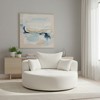 Whisen 360° Swivel Barrel Chair with Removable Pillows - 2 of 4