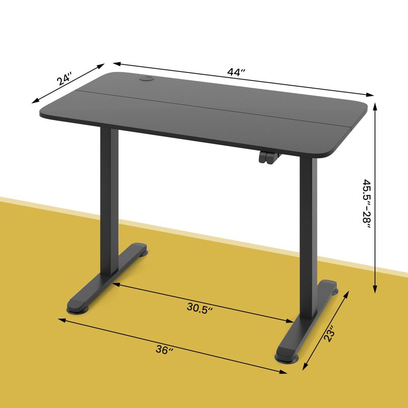 Costway Electric Standing Desk Height Adjustable Sit to Stand Computer Workstation Home Office, 5 of 10