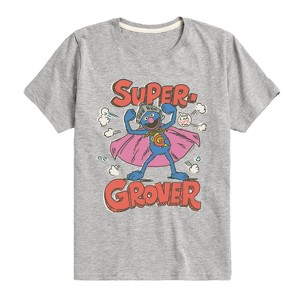 Boys' - Sesame Street - Super Grover Short Sleeve Graphic T-Shirt - 1 of 4