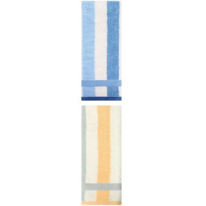 REGALWOVEN 2 Pack Cotton Soft Absorbent Striped Hand Towels for Bathroom 13" x 29" - 1 of 4