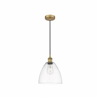 Edison Dome - 1 Light Cord Hung Mini Pendant In Industrial Style-12.25 Inches Tall and 9 Inches Wide