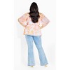 Women's Plus Size Adelina Print Top - sunset haze | CITY CHIC - image 3 of 4