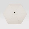 9' Hexagon Scalloped Outdoor Patio Market Umbrella Off-White with Black Pole - Threshold™ - 4 of 4