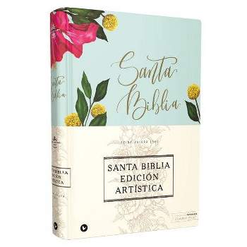 Reina Valera 1960 Santa Biblia Edición Artística, Tapa Dura/Tela, Floral, Canto Con Diseño, Letra Roja - by  Vida & Rvr 1960- Reina Valera 1960
