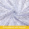 Bling Arch Backdrop Cover, Reusable Wedding Arch Stand Cover with Zipper, Fitted Backdrop Cover for Birthday Party Ceremony Banquet Decor - 2 of 4