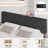 TROPOW Queen Size Bed Frame ¨C Dark Gray Platform Bed with USB Ports & Adjustable Headboard, No Box Spring Needed (1-Pack) - 4 of 4